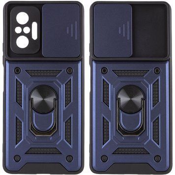 Ударостійкий чохол Camshield Serge Ring для Xiaomi Redmi Note 10 Pro / 10 Pro Max Blue 777-04656 фото