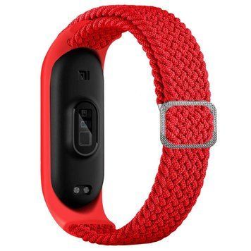 Ремешок для Xiaomi Mi Band 3/4/5/6/7 Elastic Adjustment Red 212-02473 фото