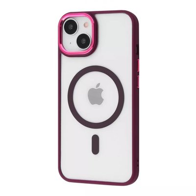 Чехол Cover Glossy Ardor Case with MagSafe для iPhone 13 Бордовый 214-01278 фото
