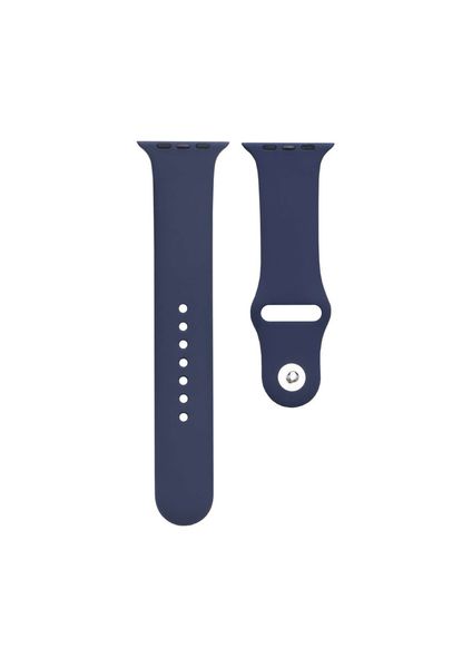 Силіконовий ремінець для Apple Watch 38/40/41 мм Dark Blue 212-00608 фото