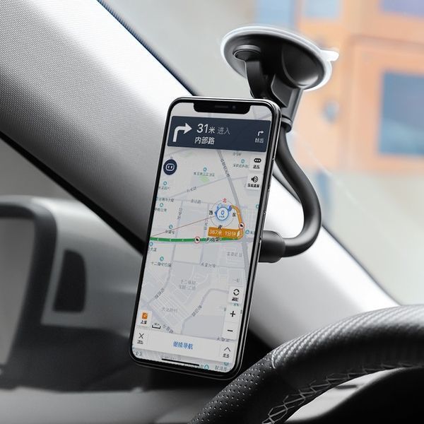 Автотримач для телефона BOROFONE BH18 Journey series in-car phone holder, carbon fiber pattern durable 6931474711021 фото