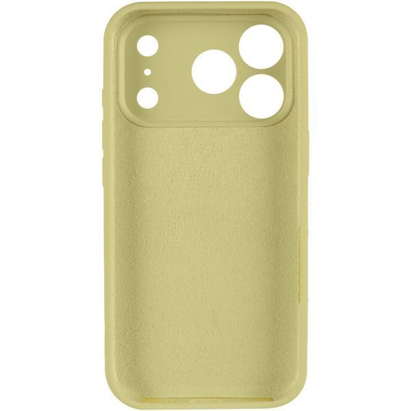 Силиконовый чехол Silk Full Camera Protective для Apple iPhone 17 Pro / 18 Pro (6.3") Mellow Yellow 777-09927 фото