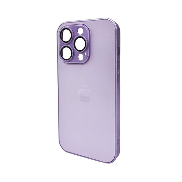 Чехол для смартфона AG Glass Matt Frame Color для iPhone 15 Pro Light Purple 666-00647 фото