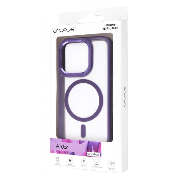 Чохол WAVE Ardor Case with Magnetic Ring для iPhone 15 Pro Max White 656-05499 фото