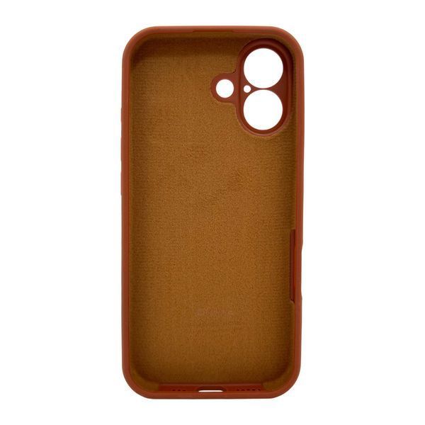 Силіконовий чохол з закритою камерою для iPhone 17 Saddle Brown 666-04211 фото