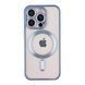 Чехол TPU Metallic Chrome Full Camera with Magsafe для iPhone 12 Pro Max Blue 214-02857 фото