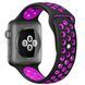 Силиконовый ремешок с перфорацией для Apple Watch 38/40/41 mm Черно-фиолетовый 212-00142 фото