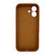 Силіконовий чохол з закритою камерою для iPhone 17 Saddle Brown 666-04211 фото 3