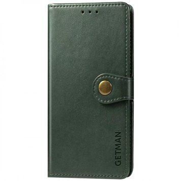 Шкіряний чохол-книжка GETMAN Gallant (PU) для Xiaomi Redmi 12C Green 777-06442 фото
