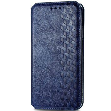 Шкіряний чохол-книжка GETMAN Cubic для Xiaomi Redmi 9A Синій 555-01965 фото