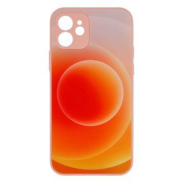 Накладка Glass TPU Prism Circles для iPhone 12 Yellow-Orange 217-00021 фото