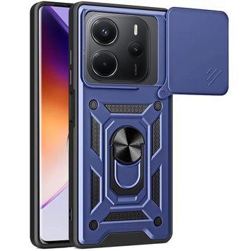 Ударостійкий чохол Camshield Serge Ring для Xiaomi Redmi Note 14 4G (Int. version) Blue 777-04288 фото