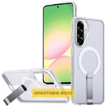Чехол TPU Breeze with MagSafe stand для Xiaomi Redmi 14C / Poco C75 Transparent 777-08696 фото