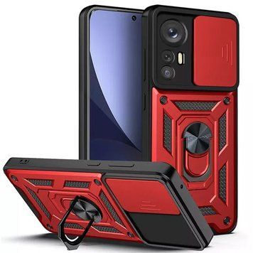 Ударостійкий чохол Camshield Serge Ring для Xiaomi 12 Lite Red 777-04574 фото