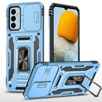 Ударостійкий чохол Camshield Army Ring для Samsung Galaxy A24 4G Light Blue 777-05076 фото