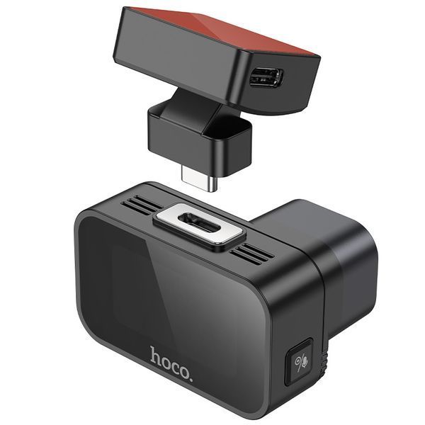 Відеореєстратор HOCO DV10 mini screen dashcam Black 6942007638630 фото