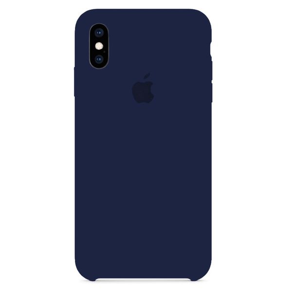 Силіконовий чохол для iPhone X/XS Dark Blue 208-00098 фото