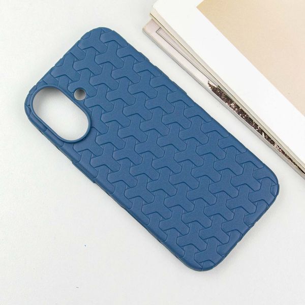 Чохол TPU Weaving для iPhone 16 (6.1") Blue 555-00326 фото