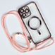 Чехол Crossbody Lanyard with Magsafe с шнурком для iPhone 14 Pro Max Pink 214-02650 фото