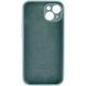 Силіконовий чохол з закритою камерою для iPhone 15 Pine Green 666-01011 фото 4