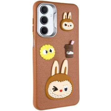 Чохол TPU Leather Toys для Samsung Galaxy A15 4G/5G / M15 5G Labubu / Brown 555-00936 фото