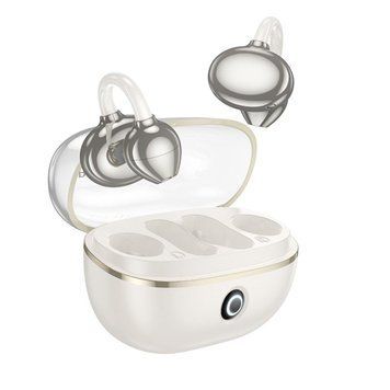 Беспроводные наушники BOROFONE FQ5 Spirit clip-on true wireless BT headset Milky white 656-01608 фото