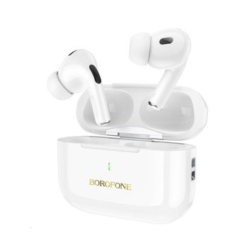 Навушники BOROFONE BW59 Plus True wireless ANC noise reduction BT headset White 656-00899 фото