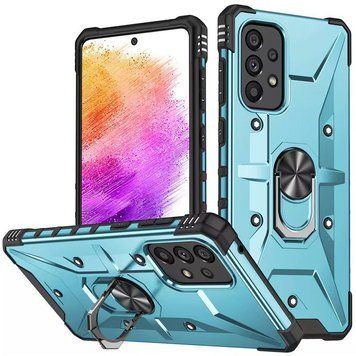 Ударостійкий чохол Pathfinder Ring для Samsung Galaxy A13 4G / A23 4G / M13 4G / M23 5G / A04s Light Blue 777-07888 фото