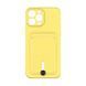 Чехол Colorfull Pocket Card с карманом для карт для iPhone 13 Pro Max Yellow 208-01860 фото