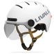 Захисний шолом Livall L23 (M) Ivory White (54-58см), сигнал поворотів та стопів, додаток, зйомний візор (пульт 656-00085 фото 1