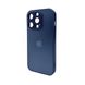 Чехол для смартфона AG Glass Matt Frame Color для iPhone 15 Pro Navy Blue 666-00648 фото 1