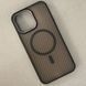 Чехол Wavy Pattern Matte Corrugated Camera Magnetic для iPhone 15 Black 214-02459 фото