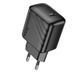 Мережевий зарядний пристрій HOCO CS24A Puerto single-port PD25W charger (EU) Black 6942007639750 фото 1