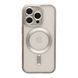 Чехол TPU Metallic Chrome Full Camera with Magsafe для iPhone 16 Pro Max Silver 214-02958 фото