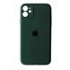 Силіконовый чохол з закритою камерою для iPhone 12 Hunter Green 208-00790 фото