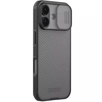Карбонова накладка Nillkin CamShield Pro для Apple iPhone 17 (6.3") Transparent black 777-08142 фото