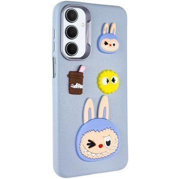 Чохол TPU Leather Toys для Samsung Galaxy A15 4G/5G / M15 5G Labubu / Blue 555-00937 фото