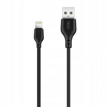Кабель для зарядки и передачи данных XO-NB103 USB to Lightning Черный 2 м 209-00054 фото