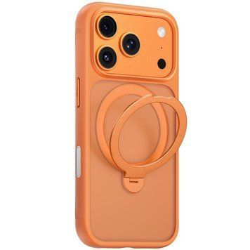 TPU+PC чохол Blueo Skin Friendly 360 Rotatable Stand with MagSafe для Apple iPhone 17 Pro (6.3") Orange 777-09460 фото