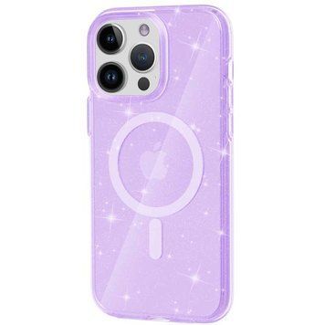 Чехол TPU Galaxy Sparkle Magnetic Fit для Apple iPhone 15 Pro (6.1") Purple+Glitter ILSO-00000066254-5 фото