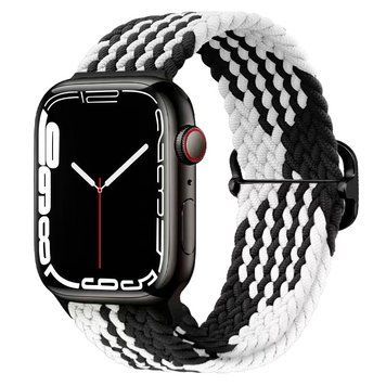 Плетений ремінець WB-03 для Apple Watch 42/44/45/49 mm Black & white 212-00707 фото