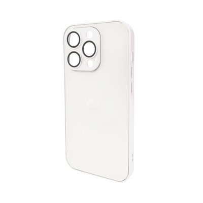 Чехол для смартфона AG Glass Matt Frame Color для iPhone 15 Pro Pearly White 666-00649 фото