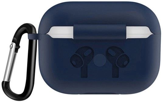 Силіконовий чохол з карабіном для навушників AirPods Pro 2 Deep Blue 203-00118 фото