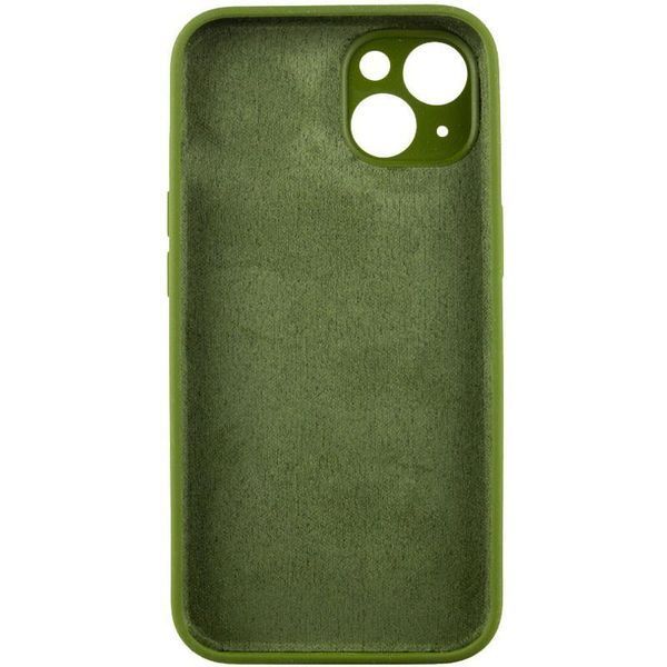 Силиконовый чехол Silk Full Camera Protective для Apple iPhone 14 (6.1") Dark Olive 777-09779 фото