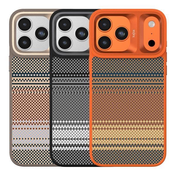 Чохол Kajsa Resort Collection Gradient Stripe with MagSafe для iPhone 17 Pro Orange Plus B-Ring 2020000507451 фото
