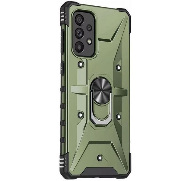 Ударостійкий чохол Pathfinder Ring для Samsung Galaxy A13 4G / A23 4G / M13 4G / M23 5G / A04s Army Green 777-07889 фото