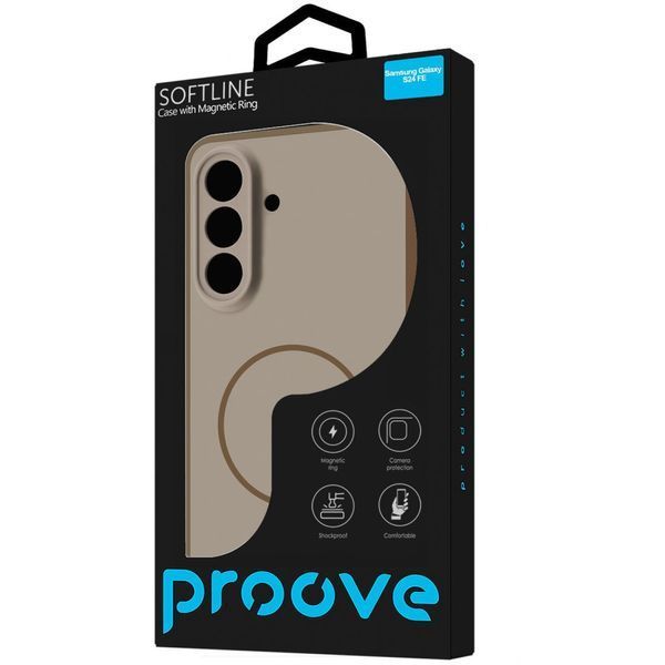 Чохол Proove Softline Case with Magnetic Ring Samsung Galaxy S24 FE Orange PCLCSGSF2410 фото