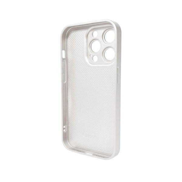 Чехол для смартфона AG Glass Matt Frame Color для iPhone 15 Pro Pearly White 666-00649 фото