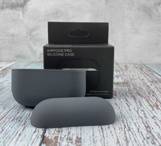 Силиконовый чехол для наушников AirPods Pro Grey 203-00062 фото