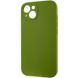 Силиконовый чехол Silk Full Camera Protective для Apple iPhone 14 (6.1") Dark Olive 777-09779 фото 3